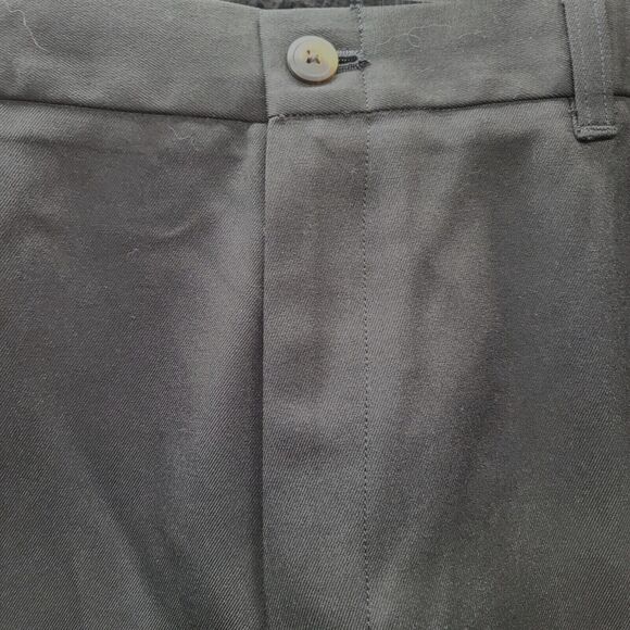 Haggar Mens Casual Shorts Black Size 38 Polyester Button Zip Close Pockets - Picture 9 of 12